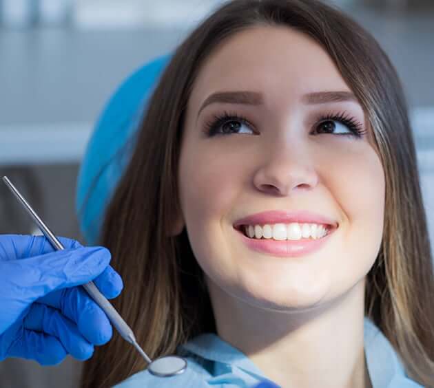 woman at the dentist