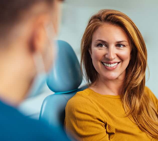 woman at the dentist