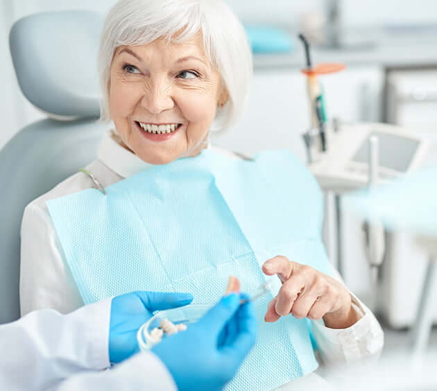 woman at the dentist